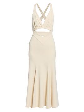 Rabanne Women's Layered Cut-Out Midi-Dress