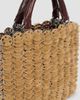 Rabanne Women's Leather & Shearling Top Handle Bag - 7