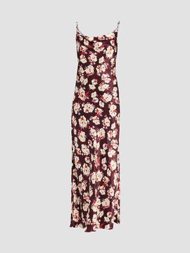Rabanne Women's Printed Silk Maxi Slipdress