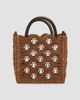 Rabanne Women's Raffia & Leather Top Handle Bag - 5