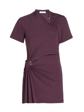 Rabanne Women's Ring-Accented Gathered Minidress