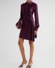 Rabanne Women's Satin Button-Front Mini Dress - 4