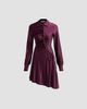 Rabanne Women's Satin Button-Front Mini Dress - 6