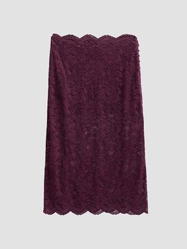 Rabanne Women's Scalloped Lace Midi Skirt