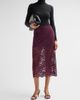 Rabanne Women's Scalloped Lace Midi Skirt - 2