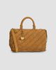 Rabanne Women's Suede-Cotton Top Handle Bag - 8