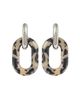 Rabanne Women's XL Link Tortoiseshell Drop Earrings - 2