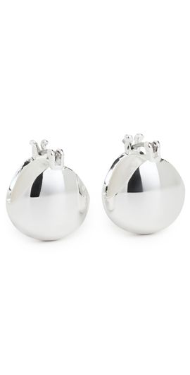 Rachel Comey Rachel Comey Baby Keel Hoops Silver One Size