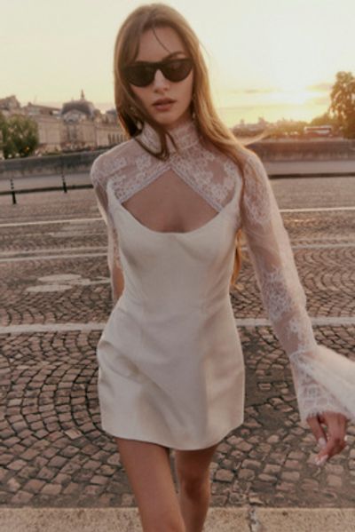 laced in allure strapless mini dress Laced In Allure Strapless Mini Dress