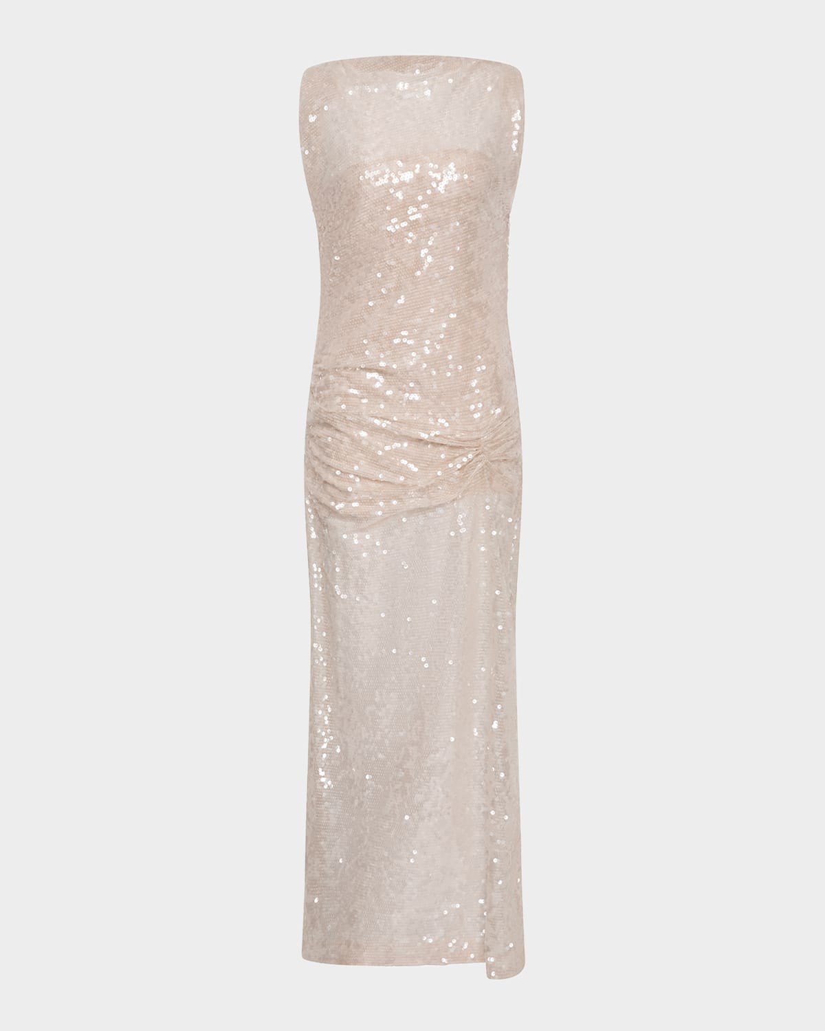 Rachel Gilbert Marlow Sleeveless Sheer Sequined Gown