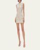 Rachel Gilbert Mistral Floral Applique Cotton Mesh Mini Dress - 2