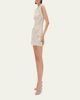Rachel Gilbert Mistral Floral Applique Cotton Mesh Mini Dress - 4