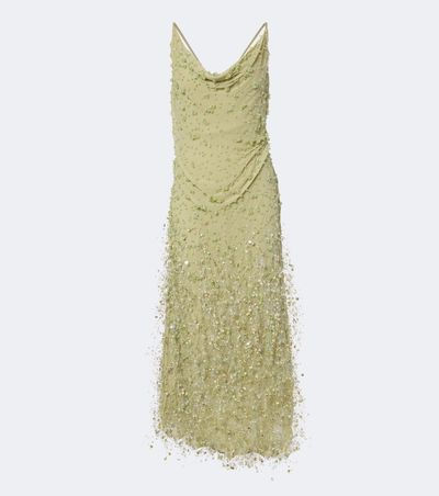 Rachel Gilbert Rachel Gilbert Anika draped embellished gown