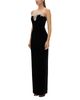 Rachel Gilbert Rachel Gilbert Claudine Embellished Notch Neck Gown - 5
