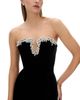 Rachel Gilbert Rachel Gilbert Claudine Embellished Notch Neck Gown - 6