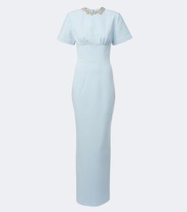 Rachel Gilbert Rachel Gilbert Dovetta embellished crêpe corset gown