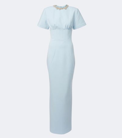 Rachel Gilbert Rachel Gilbert Dovetta embellished crêpe corset gown