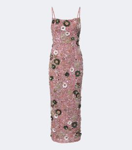 Rachel Gilbert Rachel Gilbert Francesca floral-appliqué corset dress