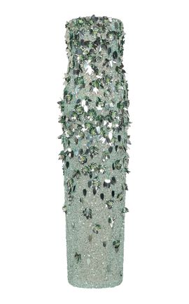 Rachel Gilbert Rachel Gilbert Hugo FloralAppliqué Strapless Gown