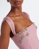 Rachel Gilbert Rachel Gilbert Malia embellished crêpe corset gown - 3