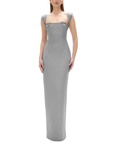Rachel Gilbert Rachel Gilbert Malia Embellished Square Neck Gown