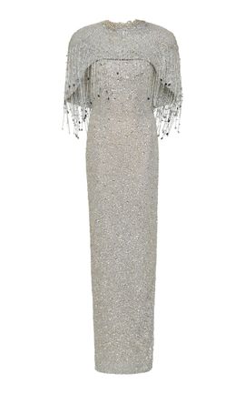 Rachel Gilbert Rachel Gilbert Nala Crystal Cape Gown