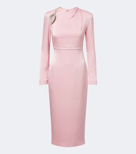 Rachel Gilbert Rachel Gilbert Oryx embellished crêpe satin cocktail dress