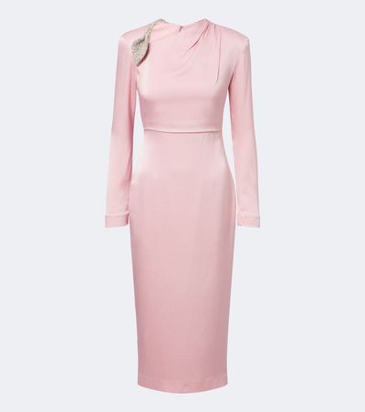 Rachel Gilbert Rachel Gilbert Oryx embellished crêpe satin cocktail dress