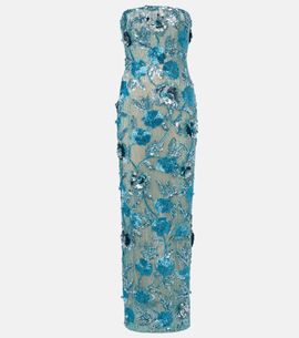 Rachel Gilbert Rachel Gilbert Pierre embellished bustier gown