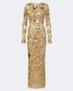 Rachel Gilbert Rachel Gilbert Pierre embellished floral-appliqué gown - 1
