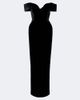 Rachel Gilbert Rachel Gilbert Ryn off-shoulder velvet corset gown - 1