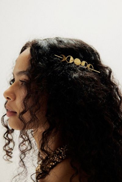 Rachel Pfeffer Rachel Pfeffer Brass Moon Phases Hair Pin