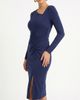 RACHEL Rachel Roy RACHEL Rachel Roy Bruni Long Sleeve Asymmetrical Midi Dress - 3