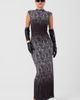 RACHEL Rachel Roy RACHEL Rachel Roy Coco Mock Neck Mesh Midi Dress - 4