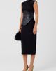 RACHEL Rachel Roy RACHEL Rachel Roy Donatella Faux Leather Corset Midi Dress - 3