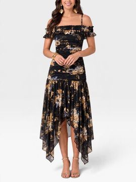 RACHEL Rachel Roy RACHEL Rachel Roy Donya Off The Shoulder Midi Dress