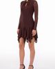 RACHEL Rachel Roy RACHEL Rachel Roy Giana Mesh Long Sleeve Mini Dress - 3