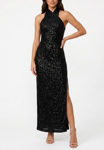 RACHEL Rachel Roy RACHEL Rachel Roy Harland Crossover Halter Maxi Dress