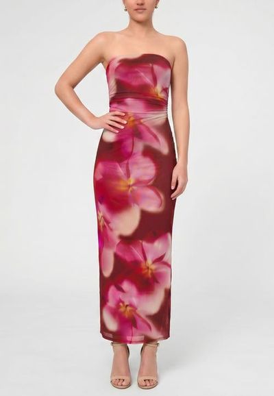 RACHEL Rachel Roy RACHEL Rachel Roy Isola Strapless Mesh Maxi Dress
