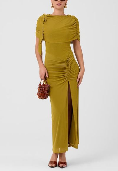 RACHEL Rachel Roy RACHEL Rachel Roy Ivy Capelet Mesh Midi Dress
