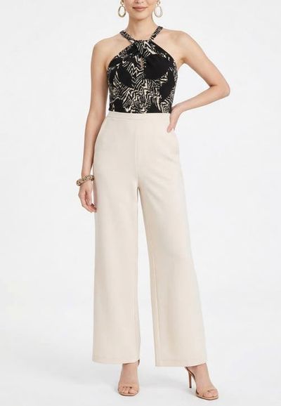 RACHEL Rachel Roy RACHEL Rachel Roy Jetti Halter Neck Wide Leg Jumpsuit