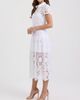 RACHEL Rachel Roy RACHEL Rachel Roy Jolene Collared Lace Midi Dress - 3