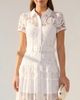 RACHEL Rachel Roy RACHEL Rachel Roy Jolene Collared Lace Midi Dress - 4