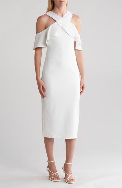RACHEL Rachel Roy RACHEL Rachel Roy Jolie Off the Shoulder Ruffle Midi Dress