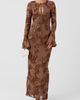 RACHEL Rachel Roy RACHEL Rachel Roy Juliet Long Sleeve Soutache Maxi Dress - 1