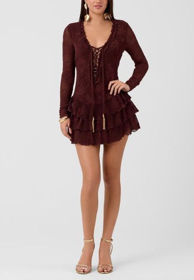 RACHEL Rachel Roy RACHEL Rachel Roy Kitra Lace Up Mini Dress