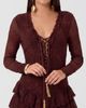 RACHEL Rachel Roy RACHEL Rachel Roy Kitra Lace Up Mini Dress - 4