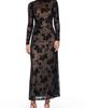 RACHEL Rachel Roy RACHEL Rachel Roy Ramy Flocked Mesh Midi Dress - 1