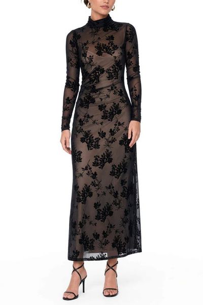 RACHEL Rachel Roy RACHEL Rachel Roy Ramy Flocked Mesh Midi Dress