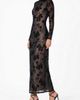 RACHEL Rachel Roy RACHEL Rachel Roy Ramy Flocked Mesh Midi Dress - 3